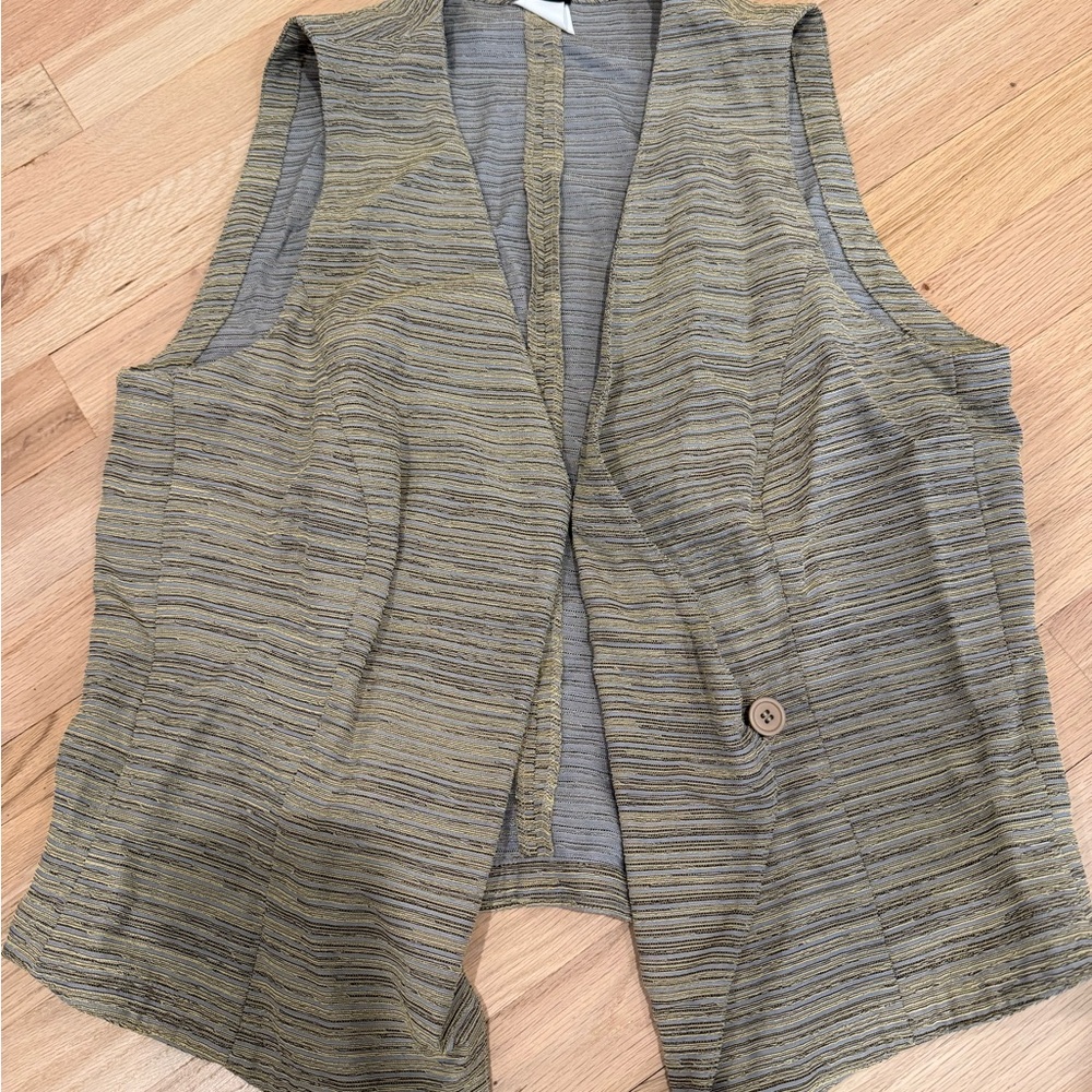 Georgio Armani Small Striped Sleeveless Vest